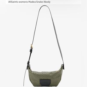 All Saints Olive Green Crossbody Bag